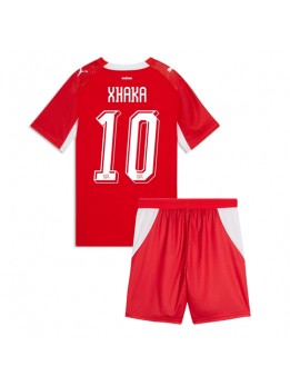 Schweiz Granit Xhaka #10 Replika Hemmakläder Barn VM 2026 Kortärmad (+ byxor)